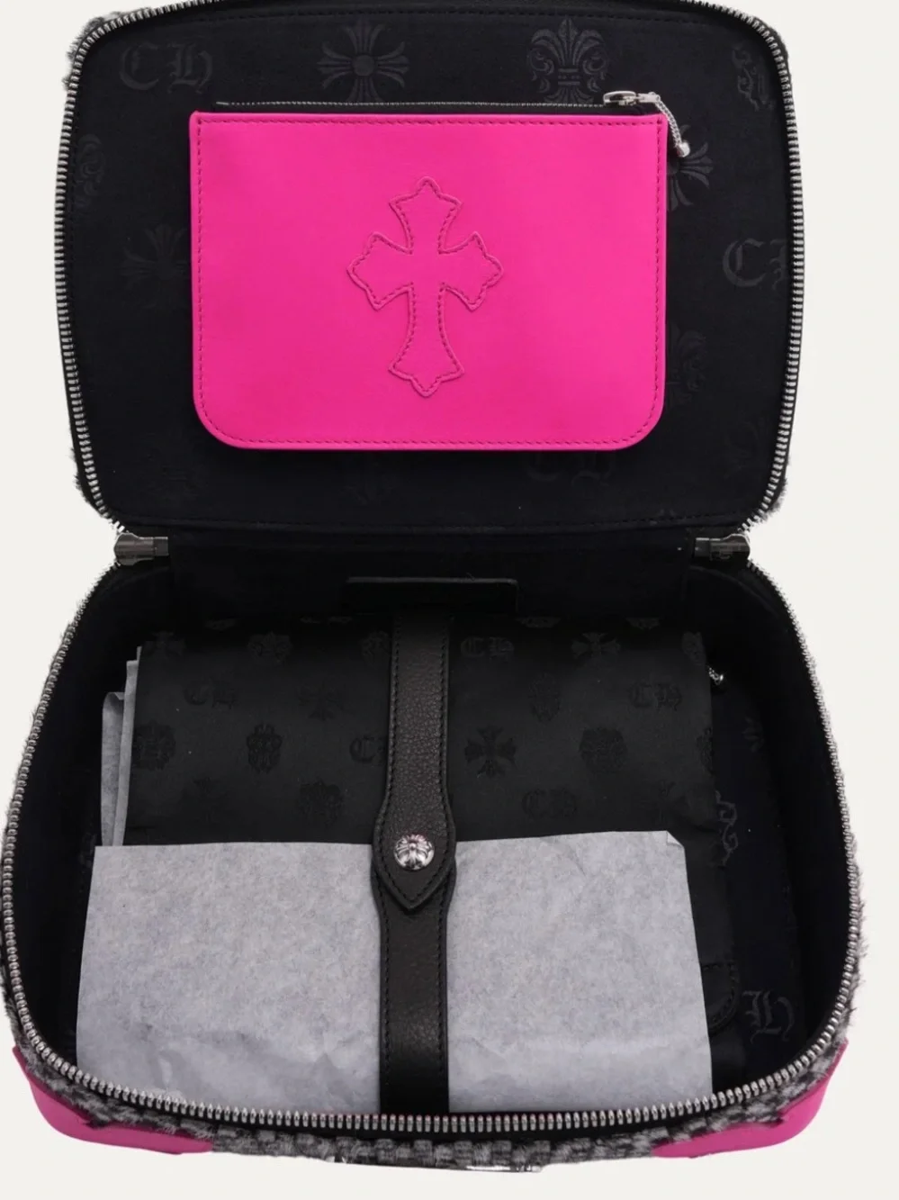 chrome hearts pony hair jewelry /cosmetic case